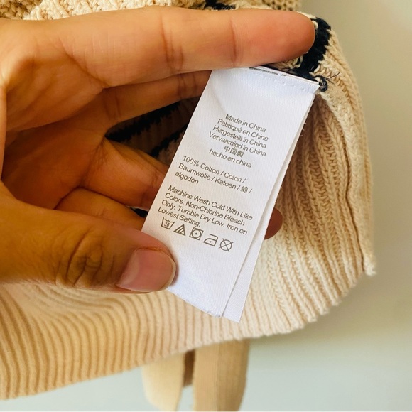 J.crew Relaxed collared sweater in stripe Size XL​ - Picture 7 of 8